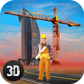 Hotel Building Construction icon