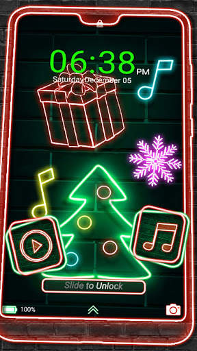 Christmas Neon Theme screenshot 3