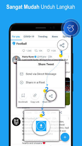 DownWitter:  Foto & Video Pengunduh untuk Twitter screenshot 3