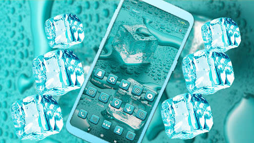 Ice Cubes Mint Launcher Theme screenshot 4