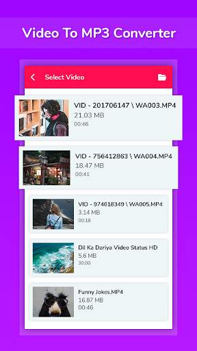 Video to mp3, Cutter, Merge screenshot 1