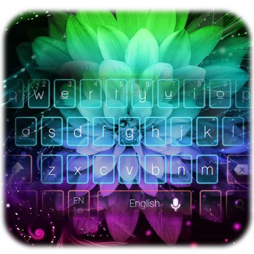 Colorful Flowers Keyboard 10001002
