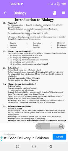 Adamjee Biology IX 5 تصوير الشاشة