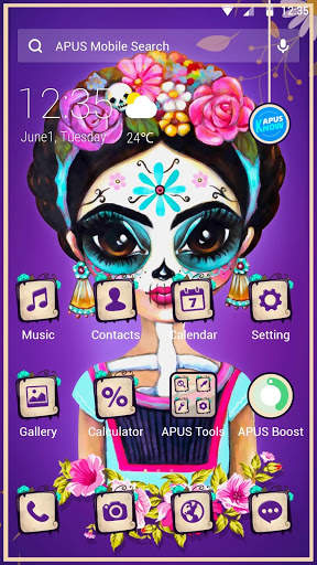 Day of Death APUS Launcher theme screenshot 1