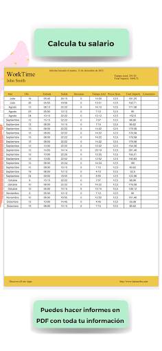 Horas Trabajadas screenshot 3