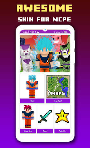 Skins Goku Vegeta Minecraft PE screenshot 2