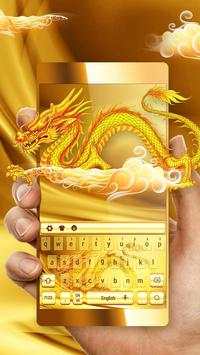 Golden dragon keyboard themes screenshot 1
