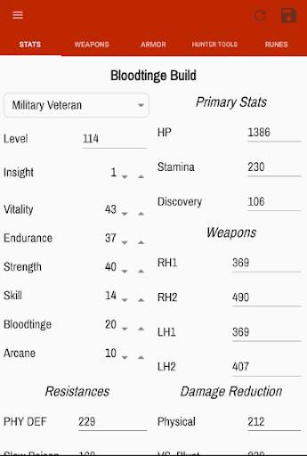 Character Planner for Bloodborne screenshot 2