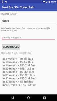 Next Bus SG - Sorted Leh! screenshot 2