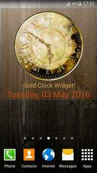 Gold Clock Widget screenshot 2