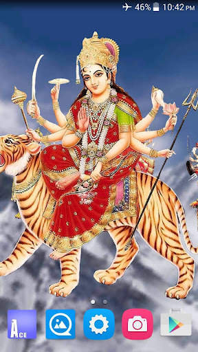 4D Maa Durga Live Wallpaper 1 تصوير الشاشة