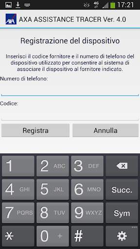 Axa Assistance Tracer Mobile screenshot 1
