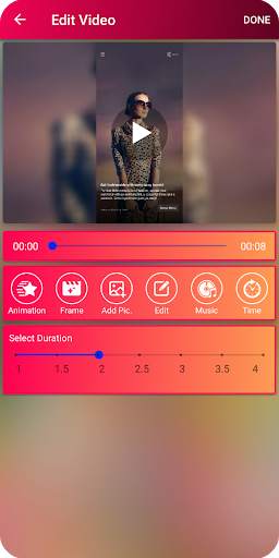 Photo to video animation with slideshow screenshot 6