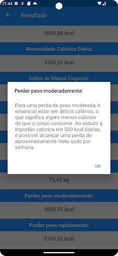 Taxa Metabólica Basal screenshot 4