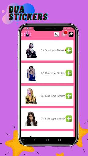 Dua Lipa Stickers for WhatsApp Fans Free screenshot 3
