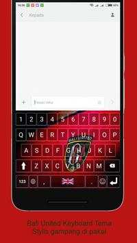 Bali United Keyboard Tema screenshot 1