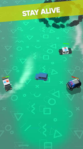 Battle Car Police Pursuit Chase - Clash of Cars screenshot 3