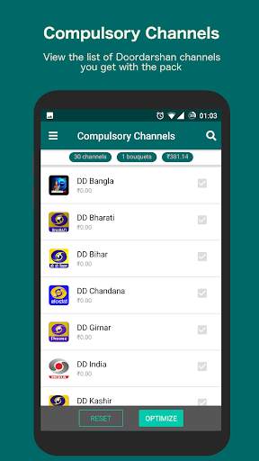 DTH Channel Selector: Optimize Channels & Bouquets स्क्रीनशॉट 4