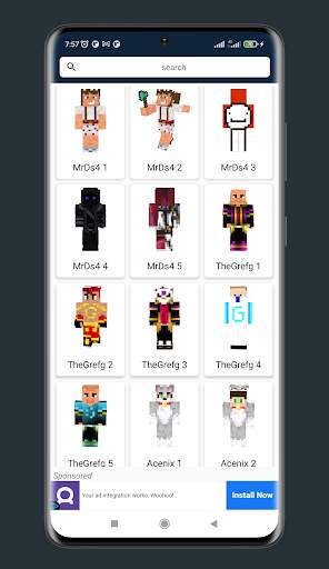 Skins Youtuber Gamers screenshot 6