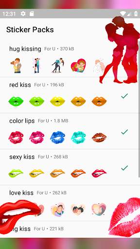 Kiss Sticker for WhatsApp (packs) screenshot 2