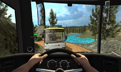 Modern Mountain Bus Driver : Uphill Coach Driving screenshot 1