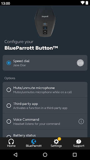 BlueParrott App screenshot 2