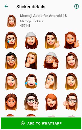 Memoji Apple Stickers for Android WhatsApp screenshot 3
