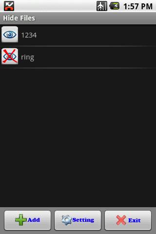 Hide Files screenshot 1