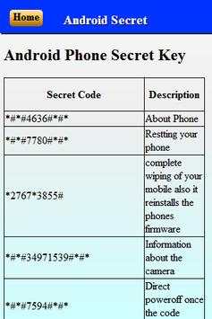 Phone secret code 3 تصوير الشاشة