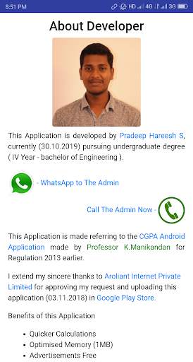 AU CGPA Calculator screenshot 6