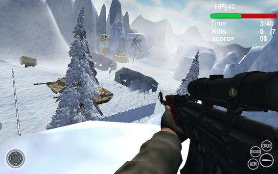 Mountain Sniper Commando Shooting - FPS 3D War screenshot 7