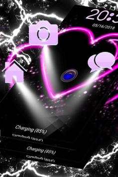 Pink Heart Locker Theme 3 تصوير الشاشة