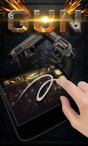 Gun GO Keyboard Theme & Emoji screenshot 6
