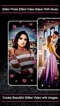 Glitter Photo Effect Video Maker With Music screenshot 1