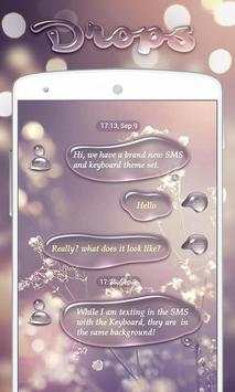 GO SMS DROPS THEME 1 تصوير الشاشة