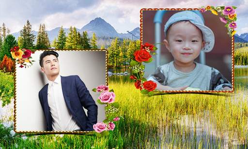 Beautiful Garden Dual Photo Frame Application screenshot 15