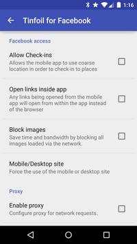 Tinfoil for Facebook screenshot 3