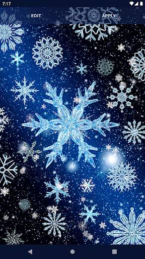 Winter Snow Stars Wallpaper screenshot 6