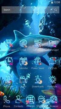 3D Blue Shark Parallax Theme screenshot 6