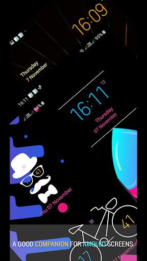 AMOLED Digital Clock Widget | S9/S10/S10 /Note10 screenshot 2