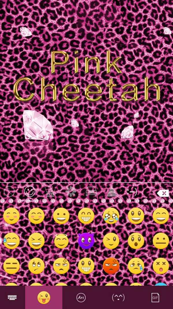 Pink Cheetah ? Keyboard Theme screenshot 2