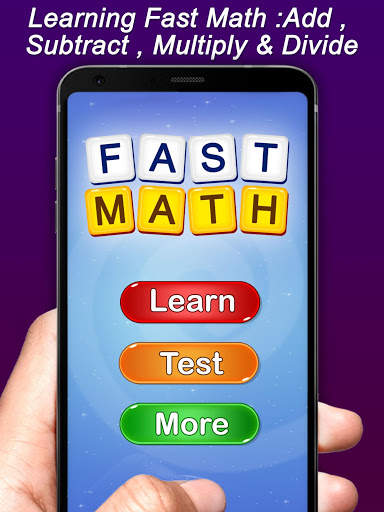 Fast Math for Kids -  Mathematical games screenshot 1