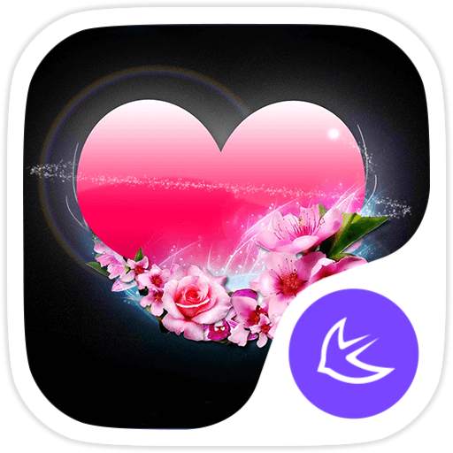 Pink Heart theme for APUS 1