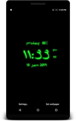 Arabic Digital Clock Live Wp screenshot 1
