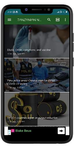 TANZANIAN NEWS 4 تصوير الشاشة
