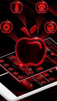 Red Neon Apple Theme screenshot 2