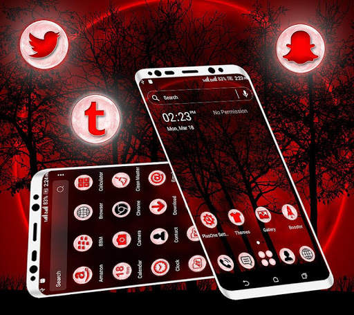 Dark Night Launcher Theme screenshot 1
