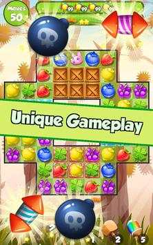 Fruit Crush Smash Match Three screenshot 1