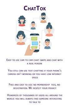 ChatTok - Free Unlimited Random Video   Text Chat screenshot 4