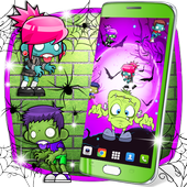 Cute zombies live wallpaper icon